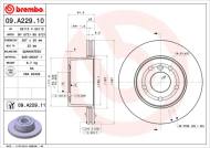 09.A229.11 BREMBO - TARCZA HAM. PRZEDNIA UV LANDROVER DISCOVERY II 99-04