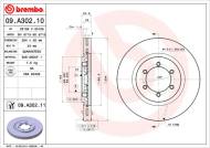 09.A302.11 BREMBO - TARCZA HAM. PRZEDNIA UV SSANGYONG REXTON 04-