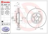 09.A427.31 BREMBO - TARCZA HAM. PRZEDNIA UV FRONT  VOLVO 