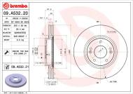 09.A532.21 BREMBO - TARCZA HAM. PRZEDNIA UV HYUNDAI I30  07-