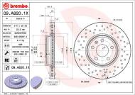 09.A820.1X BREMBO - TARCZA HAM. PRZEDNIA XTRA FRONT AUDI/AUDI (FAW)