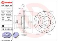 09.A864.1X BREMBO - TARCZA HAM. PRZEDNIA XTRA FRONT  TOYOTA/TOYOTA (FAW)/TOYOTA