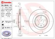 09.B040.11 BREMBO - TARCZA HAM. TYLNA UV AUDI S4 09- TYŁ 