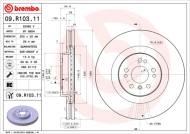 09.R103.11 BREMBO - TARCZA HAM. PRZEDNIA UV MERCEDES X164 GL-KLASA 06-