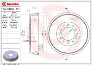 14.D637.10 BREMBO - BĘBEN HAM. REAR TOYOTA