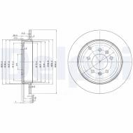 BG3684 DELPHI - TARCZA HAM. PEUGEOT PEUGEOT 607 