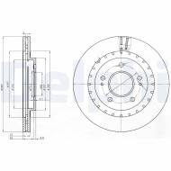 BG3814 DELPHI - TARCZA HAM. Mitsubishi MITSUBISHI PININ 