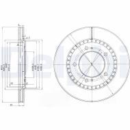 BG3821 DELPHI - TARCZA HAM. PRZEDNIA SUZUKI GRAND VITARA 08/98>