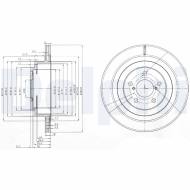 BG3931 DELPHI - TARCZA HAM. Subaru SUBARU IMPREZA, LEGACY