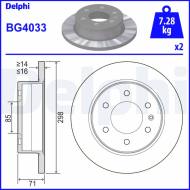 BG4033 DELPHI - TARCZA HAM. TYLNA 